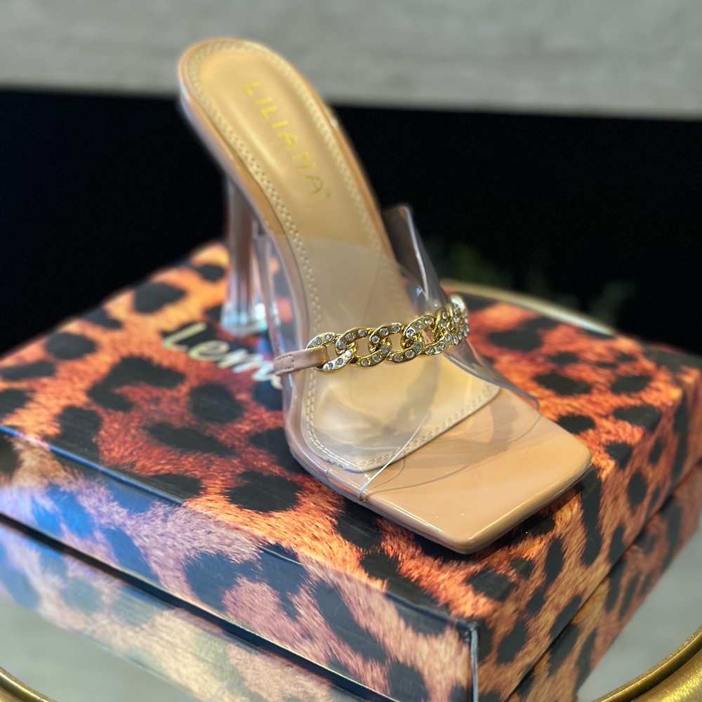 BRAND NEW + never worn glam heels